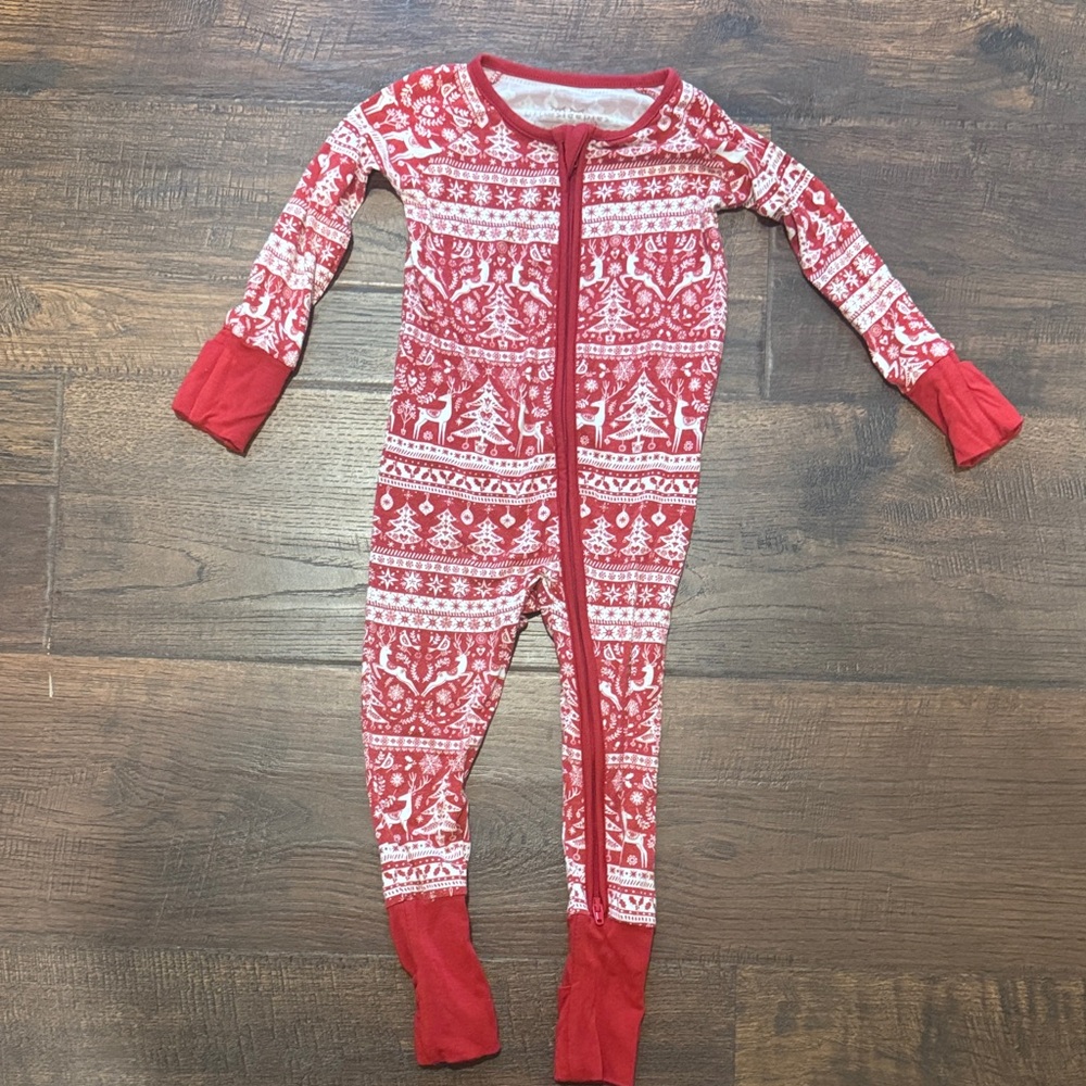 Red Festive Kids One Piece
